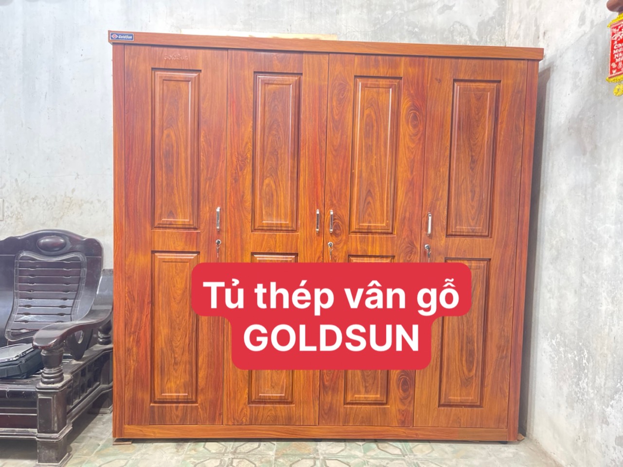 tủ thép vân gỗ GOLDSUN